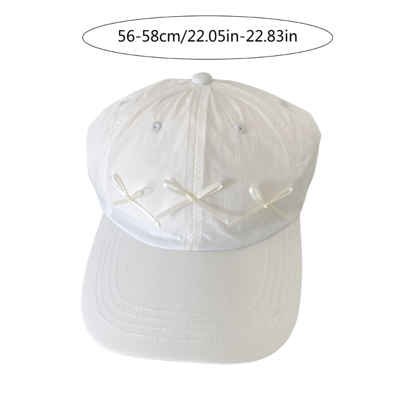 Călătorie Adunare Panglică Pălărie cu arc Sporturi în aer liber Camping Seci de baseball Femeie Fată Reglați dimensiunea capului Căciulă de drumeție cu bicicleta