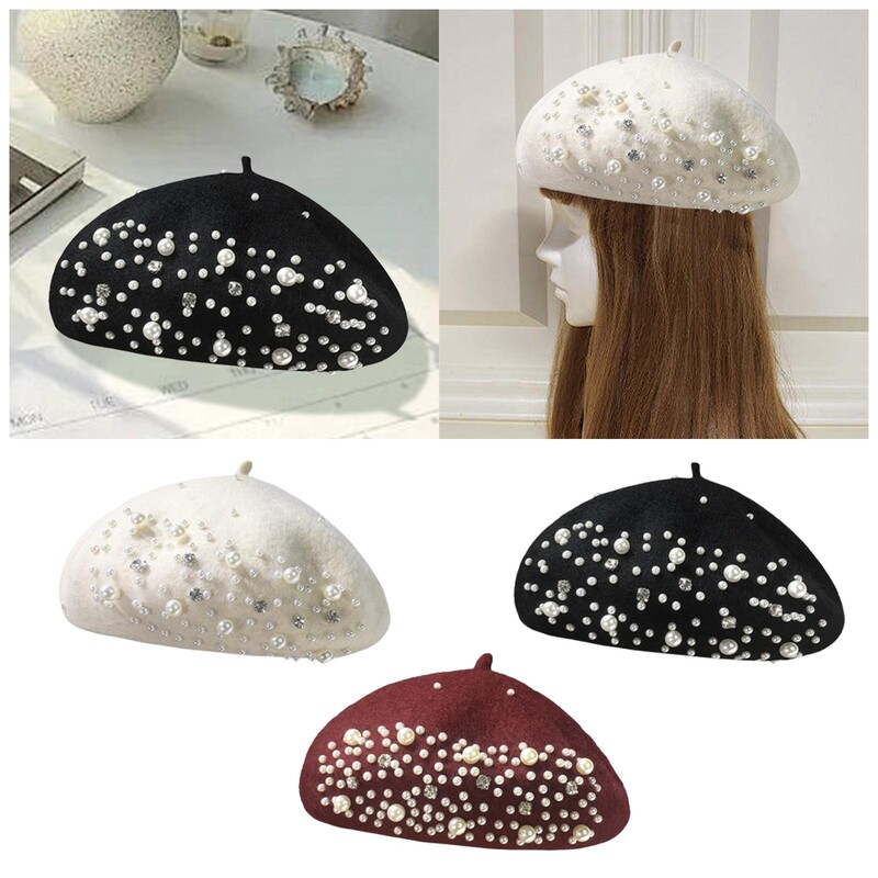 Ženska beretka, mekana, lagana kapa za zagrijavanje, dar na pozornici za Noć vještica