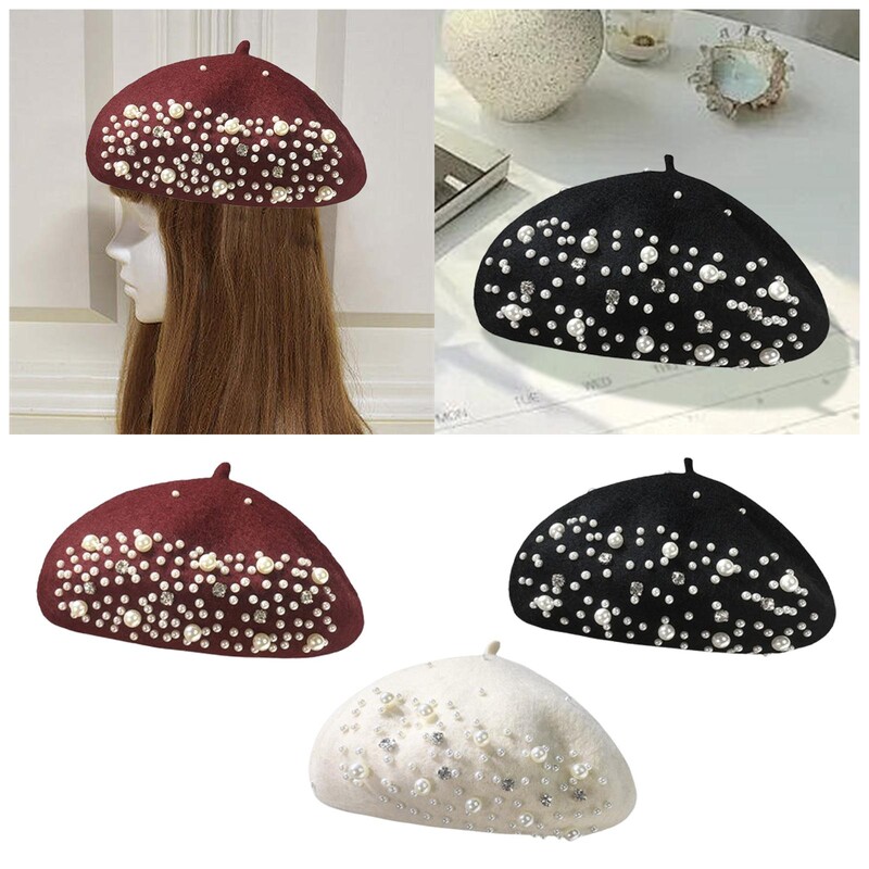 Ženska beretka, mekana, lagana kapa za zagrijavanje, dar na pozornici za Noć vještica