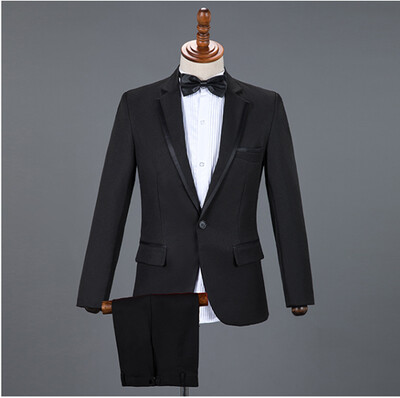 Moda bărbați costum mozaic de lux roșu/albastru/alb pentru bărbați nuntă bal de absolvire rochie de petrecere Blazere și pantaloni