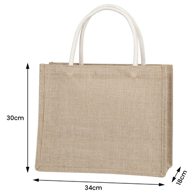 Geantă de iuta de mare capacitate pentru cumpărături Geantă de tote portabilă vintage Geantă de mână din in Geantă de frânghie de bumbac Geantă de umăr ocazională de transport pentru femei