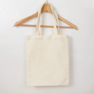 Genți de umăr ocazionale de mare capacitate Geantă de pânză pentru cumpărători Moda EcoTote Pânză de bumbac Genți de mână reutilizabile DIY pentru femei Bărbați