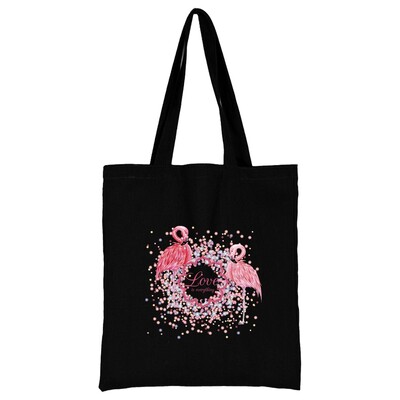 Geantă de cumpărături din pânză pentru femei Genți de umăr Genți de mână pentru cumpărători Genți de mână pentru navetă Poze de mână cu imprimeu flamingo New Fashion Tote pentru depozitare ecologică