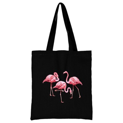 Geantă de cumpărături din pânză pentru femei Genți de umăr Genți de mână pentru cumpărători Genți de mână pentru navetă Poze de mână cu imprimeu flamingo New Fashion Tote pentru depozitare ecologică