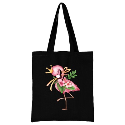 Geantă de cumpărături din pânză pentru femei Genți de umăr Genți de mână pentru cumpărători Genți de mână pentru navetă Poze de mână cu imprimeu flamingo New Fashion Tote pentru depozitare ecologică
