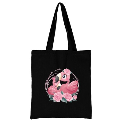 Geantă de cumpărături din pânză pentru femei Genți de umăr Genți de mână pentru cumpărători Genți de mână pentru navetă Poze de mână cu imprimeu flamingo New Fashion Tote pentru depozitare ecologică