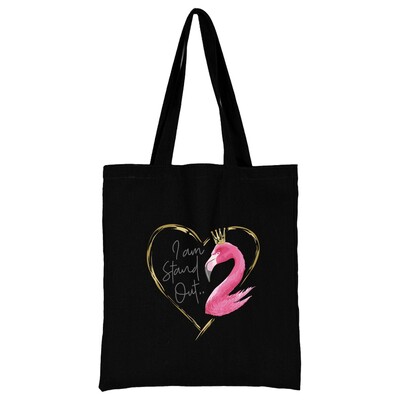 Geantă de cumpărături din pânză pentru femei Genți de umăr Genți de mână pentru cumpărători Genți de mână pentru navetă Poze de mână cu imprimeu flamingo New Fashion Tote pentru depozitare ecologică
