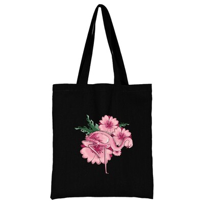 Geantă de cumpărături din pânză pentru femei Genți de umăr Genți de mână pentru cumpărători Genți de mână pentru navetă Poze de mână cu imprimeu flamingo New Fashion Tote pentru depozitare ecologică