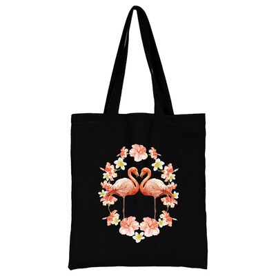 Geantă de cumpărături din pânză pentru femei Genți de umăr Genți de mână pentru cumpărători Genți de mână pentru navetă Poze de mână cu imprimeu flamingo New Fashion Tote pentru depozitare ecologică