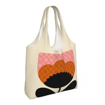 Персонализирани сладки печатни щампи Spring Bloom Orla Kiely Tote Пазарски чанти Миещи се платнени чанти Shopper Shopper Photograph