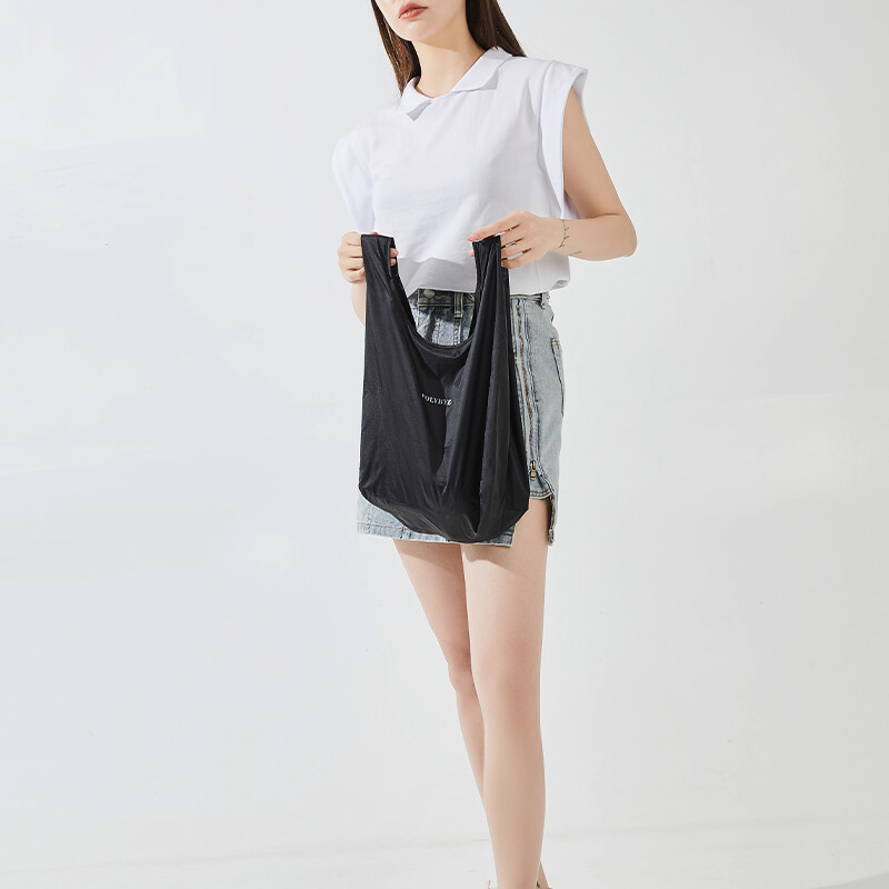 Polybye nailon pliabil geantă reutilizabilă pentru cumpărături geantă mică Geantă de băcănie, ușoară, solidă premium