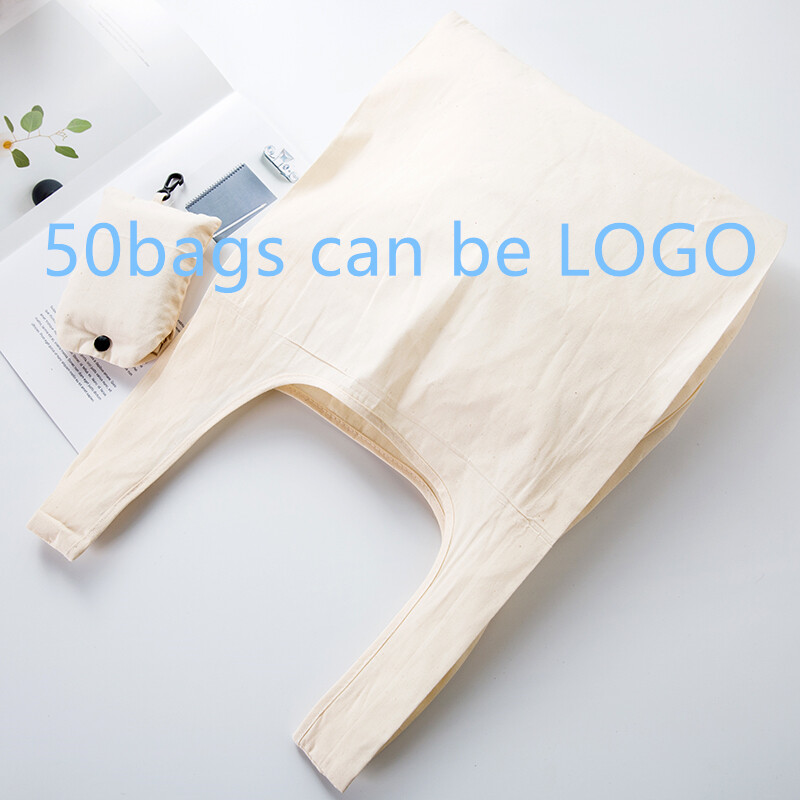 Geantă ECO pentru cumpărături Geantă de pânză Pachet pliabil Femei Bărbați de înaltă calitate Articole reutilizabile Geantă de cumpărături pliabilă din bumbac de mare capacitate