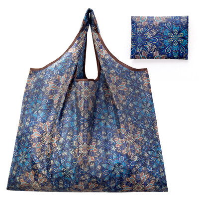 Geantă de cumpărături Nailon Geanta mare ECO Reutilizabilă Poliester Umăr portabil Genți de mână pentru femei Geantă pliabilă Pliabilă