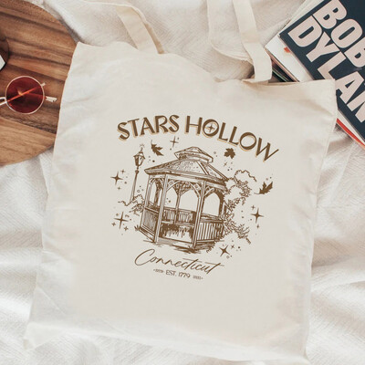 Geantă de cumpărături Gilmore Girls, geantă de iuta, geantă de bumbac, geantă de cumpărături, geantă de iuta, țesătură, sac cabas sac toile