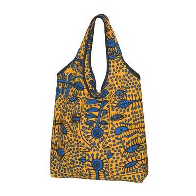 Genți de cumpărături personalizate Yayoi Kusama pentru cumpărături Kawaii, geantă de umăr, geantă portabilă cu pictură abstractă, de mare capacitate