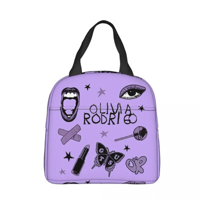 Olivia Vampire Rodrigos Sour Designs Saci de prânz izolate Recipient mare de prânz Geanta frigorifică Tote Lunch Box Office Travel Travel Girl Boy