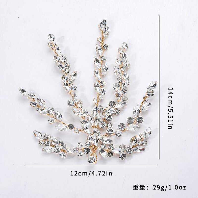 Εξωτερικού εμπορίου νέα νυφικά καπέλα μαλλιών με κρύσταλλα νυφικά αξεσουάρ μαλλιών χειροποίητα αξεσουάρ γάμου B5223