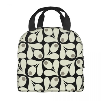 Acorn Spot Orla Kiely Lunch Box Γυναικείο Πολυλειτουργικό Σκανδιναβικό Floral Cooler Θερμική μονωμένη τσάντα μεσημεριανού φαγητού Εργασία γραφείου