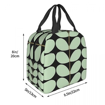 Orla Kiely, Giant Stem Pattern Lunch Bags Insulated Bento Box Waterproof Lunch Tote Cooler Thermal Bag for Woman Student School