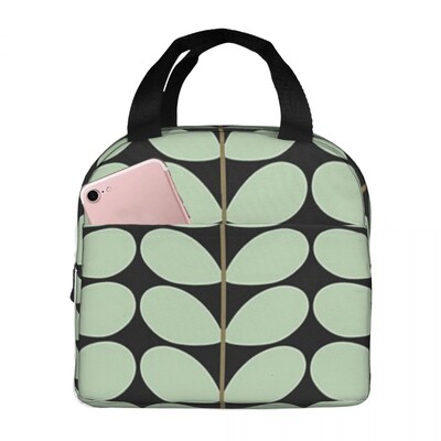 Orla Kiely, Óriás szármintás ebédzsákok, szigetelt Bento doboz vízálló ebédlőtáska hűtőtáska női diákiskolának
