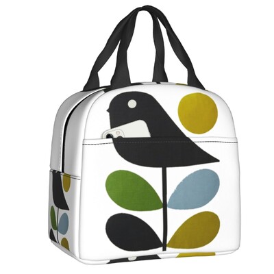 Orla Kiely Bubble Flowers Geantă de prânz termoizolantă pentru femei, etanșă, scandinavă, geantă termică pentru prânz, plajă, camping, călătorie