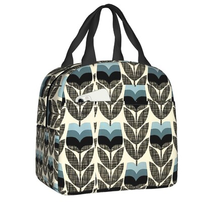 Orla Kiely Bubble Flowers Geantă de prânz termoizolantă pentru femei, etanșă, scandinavă, geantă termică pentru prânz, plajă, camping, călătorie