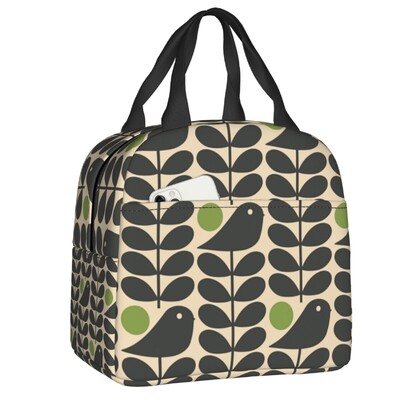 Orla Kiely Bubble Flowers Geantă de prânz termoizolantă pentru femei, etanșă, scandinavă, geantă termică pentru prânz, plajă, camping, călătorie