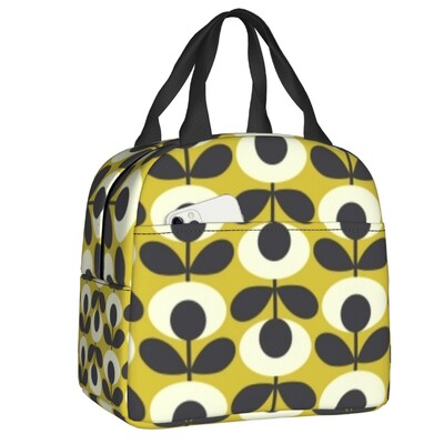 Orla Kiely Bubble Flowers Geantă de prânz termoizolantă pentru femei, etanșă, scandinavă, geantă termică pentru prânz, plajă, camping, călătorie