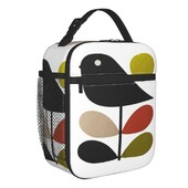 Orla Kiely stiebas ir paukščiai izoliuoti priešpiečių krepšiai kempingo kelionei Skandinaviško stiliaus nešiojamas aušintuvas, terminis Bento Box, moteriškas vaikams
