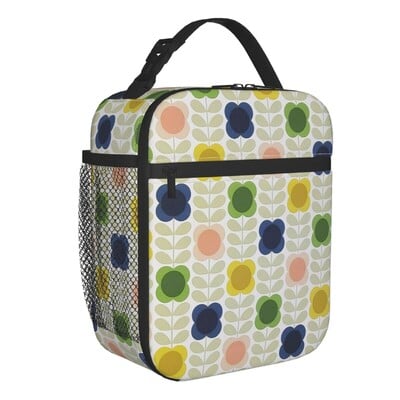 Orla Kiely stiebas ir paukščiai izoliuoti priešpiečių krepšiai kempingo kelionei Skandinaviško stiliaus nešiojamas aušintuvas, terminis Bento Box, moteriškas vaikams