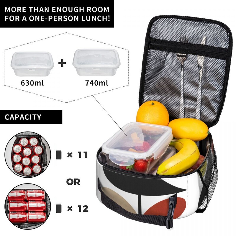 Orla Kiely stiebas ir paukščiai izoliuoti priešpiečių krepšiai kempingo kelionei Skandinaviško stiliaus nešiojamas aušintuvas, terminis Bento Box, moteriškas vaikams