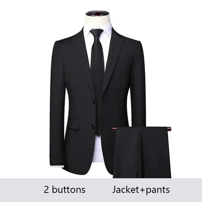 Costum pentru bărbați Set de sacouri elegante nuntă de lux 3 bucăți 2024 de înaltă calitate pentru afaceri, vestă formală, pantaloni, haine pline, jachete, costum