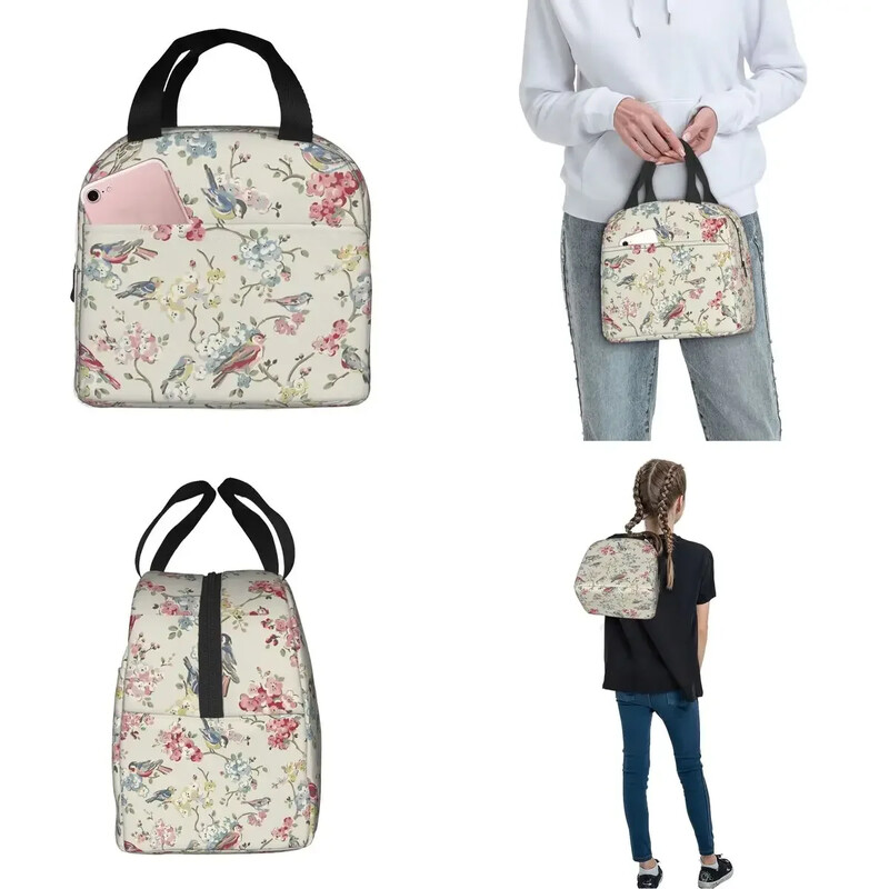 Caths Kidstons Design Izolirane torbe za ručak Torba za hlađenje Posuda za ručak Toile De Jouy Nepropusna kutija za ručak za muškarce Žene