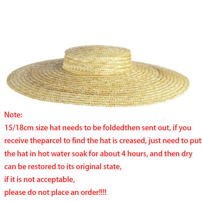 Pălărie de paie cu boruri late pentru femei Pălărie de soare țesută de vară Pălărie de plajă cu boruri supradimensionate Sărbători Copii de vară Căciuli de soare casual