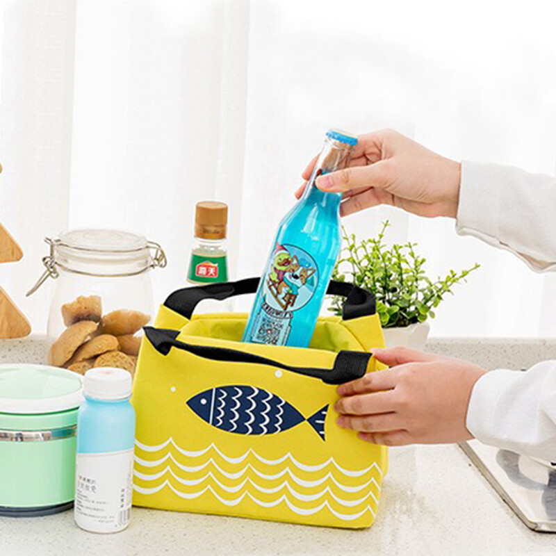 Geantă portabilă Bento Geantă izolată cutie de prânz Geantă de izolație alimentară impermeabilă pentru picnic în aer liber