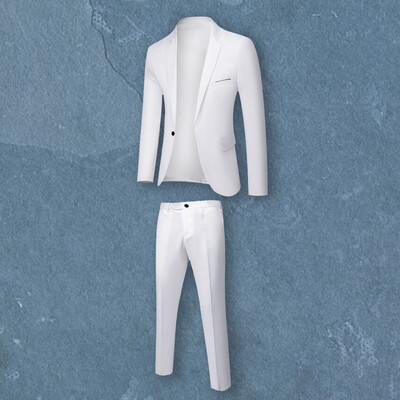 2 bucăți/set toamnă iarnă pentru bărbați blazer cu rever cu mânecă lungă cu buzunare cu un singur buton costum bărbați haină slim fit cu umăr complet ținută masculină
