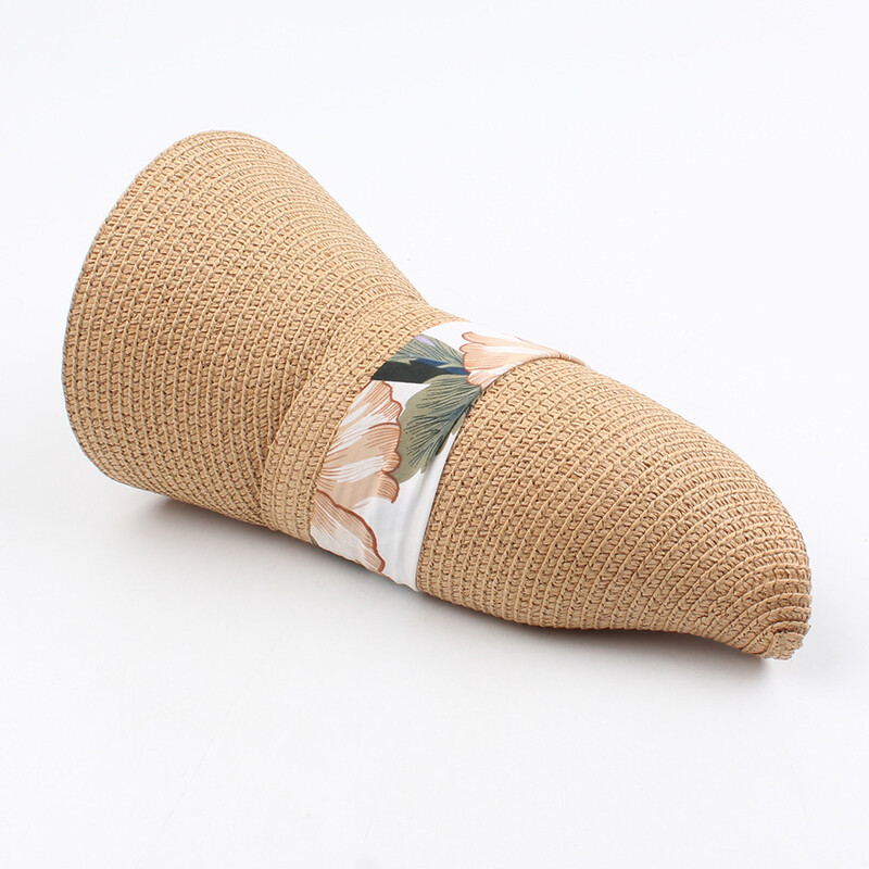 Ženski ljetni sklopivi šešir za sunčanje Široki i veliki obodi Šeširi za plažu Viziri Slamnati šešir chapeau femme Kape za plažu s UV zaštitom