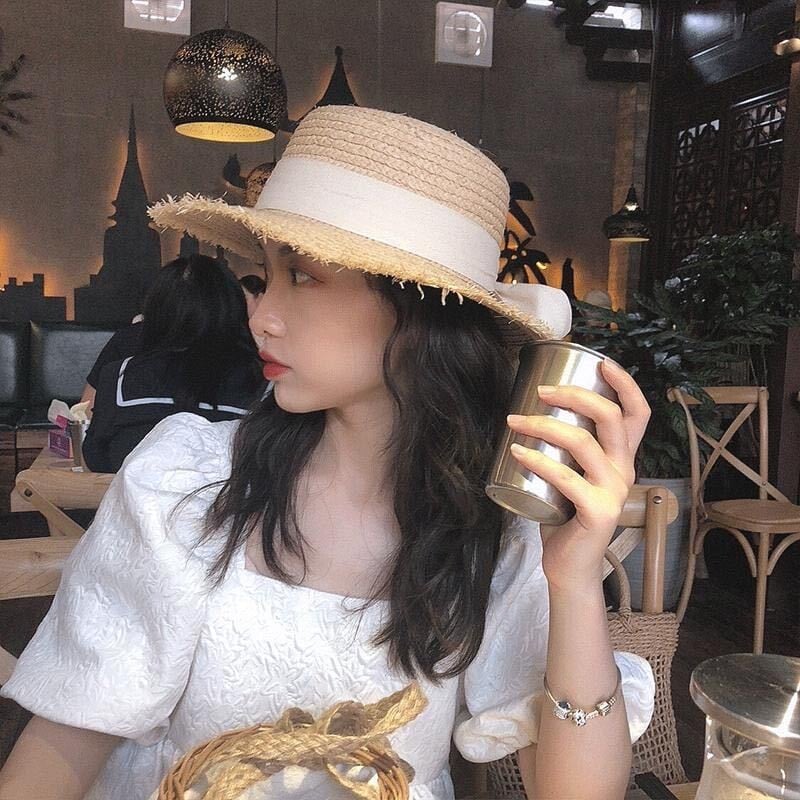 Pălărie de soare de vară 2022 fundă Pălărie din rafie 100% Parasolar pentru femei de vară Panama Pălării de paie Pălărie de plajă pentru femei Pălărie de vară Pălărie de blocare UV