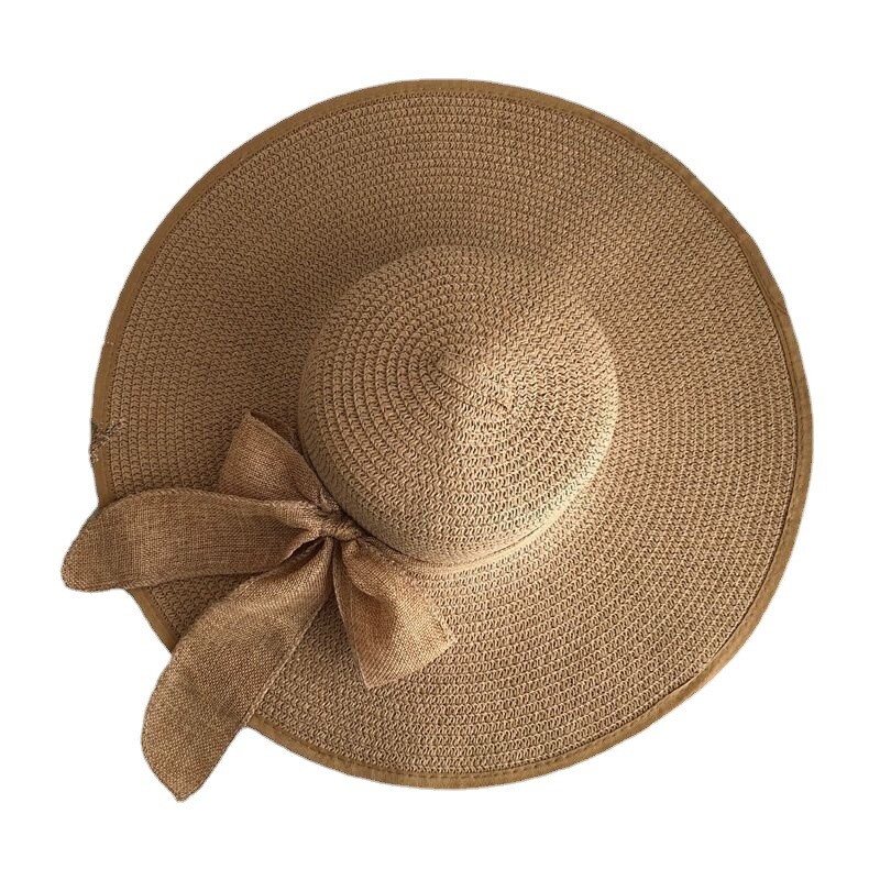 Ženska leptir mašna šešir za sunčanje vanjski suncobran slamnati šešir prozračna podesiva ribarska kapa modna ulična kapa