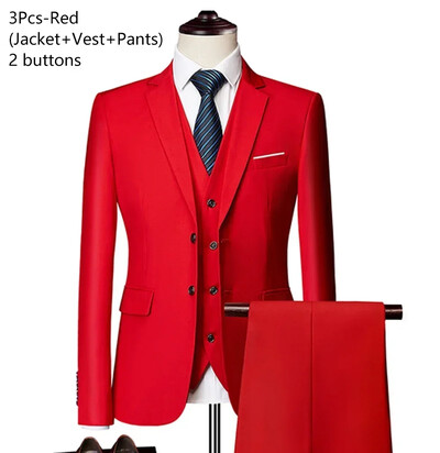 Costume pentru bărbați pentru nuntă, afaceri, 2 piese, sacouri elegante, 3 seturi, formale, pline, haine de căsătorie, pantaloni, jachete, costum de lux
