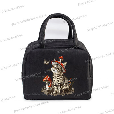 Crtani stripovi Mačke Izolirana kutija za ručak Ručne torbice Slatke životinje Mačići Izolacija Bento torbica Školarci Djeca Žene Torbica za ručak
