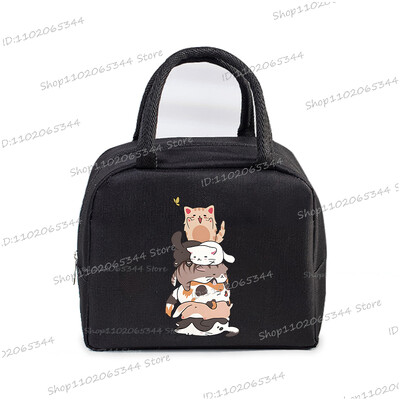 Crtani stripovi Mačke Izolirana kutija za ručak Ručne torbice Slatke životinje Mačići Izolacija Bento torbica Školarci Djeca Žene Torbica za ručak