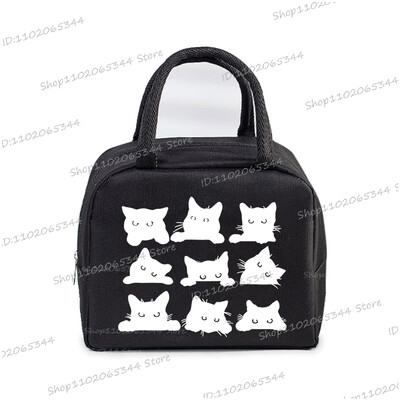 Crtani stripovi Mačke Izolirana kutija za ručak Ručne torbice Slatke životinje Mačići Izolacija Bento torbica Školarci Djeca Žene Torbica za ručak