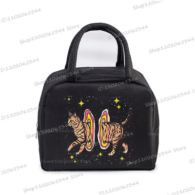Crtani stripovi Mačke Izolirana kutija za ručak Ručne torbice Slatke životinje Mačići Izolacija Bento torbica Školarci Djeca Žene Torbica za ručak