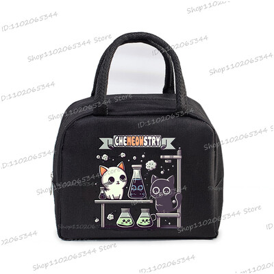 Crtani stripovi Mačke Izolirana kutija za ručak Ručne torbice Slatke životinje Mačići Izolacija Bento torbica Školarci Djeca Žene Torbica za ručak