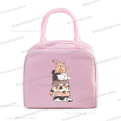 Crtani stripovi Mačke Izolirana kutija za ručak Ručne torbice Slatke životinje Mačići Izolacija Bento torbica Školarci Djeca Žene Torbica za ručak