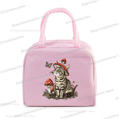 Crtani stripovi Mačke Izolirana kutija za ručak Ručne torbice Slatke životinje Mačići Izolacija Bento torbica Školarci Djeca Žene Torbica za ručak