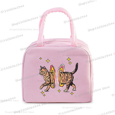 Crtani stripovi Mačke Izolirana kutija za ručak Ručne torbice Slatke životinje Mačići Izolacija Bento torbica Školarci Djeca Žene Torbica za ručak