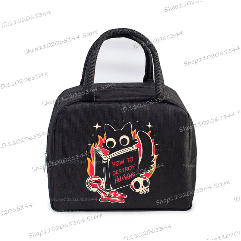 Crtani stripovi Mačke Izolirana kutija za ručak Ručne torbice Slatke životinje Mačići Izolacija Bento torbica Školarci Djeca Žene Torbica za ručak