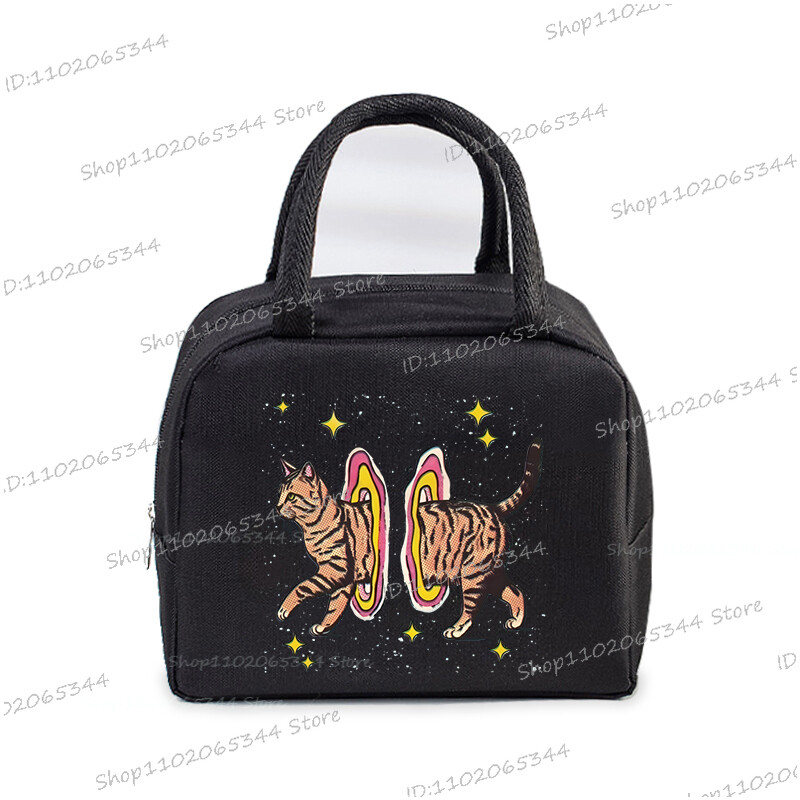 Crtani stripovi Mačke Izolirana kutija za ručak Ručne torbice Slatke životinje Mačići Izolacija Bento torbica Školarci Djeca Žene Torbica za ručak